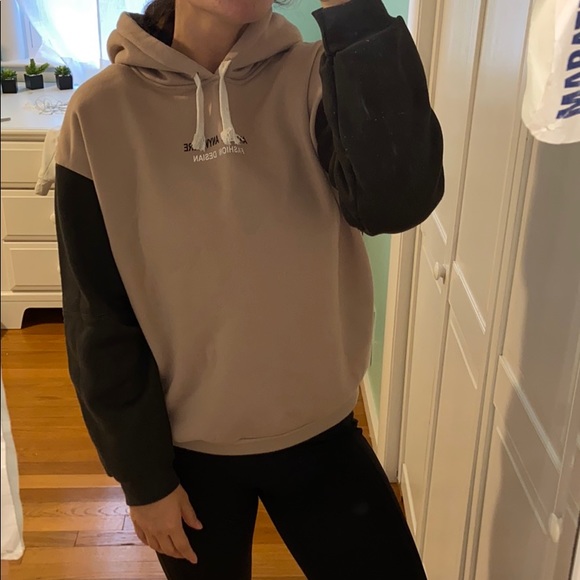 SHEIN Sweaters - Two Tone Trendy Hoodie